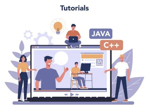 Frontend development online service or platform. Website Stockillustratie