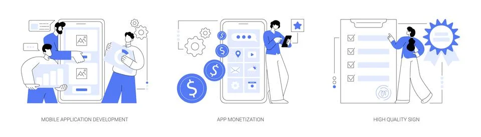 Frontend software abstract concept vector illustrations. Ilustração Stock