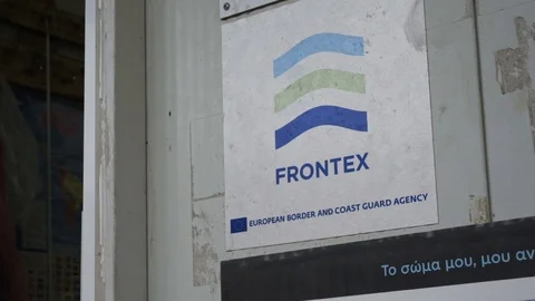 Frontex sign Video stock 116350104