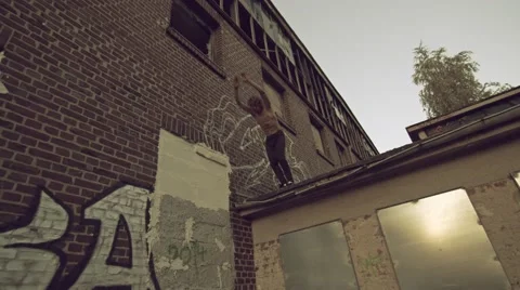 Frontflip Drop Slowmotion Stock Footage 62065451