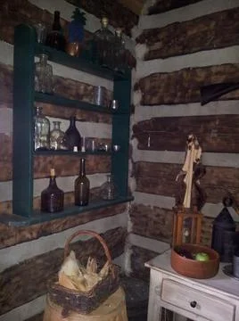 Frontier fort interior 스톡 사진