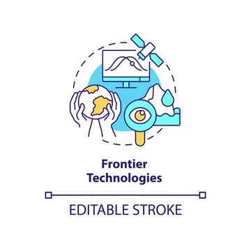 Frontier technology concept icon Stock-Illustration