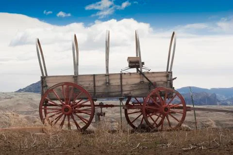Frontier wagon Stock Photos