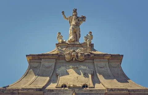 Frontispiece Architectural Details Stock Photos