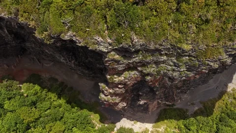 Fronton Beach Cliff Face and Coastal Geology-48 Stock Footage 337437911