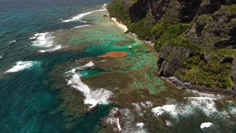 Fronton Beach Complete Aerial Panorama -29 Stock Footage 337437993