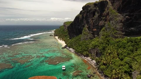 Fronton Beach Complete Aerial Panorama -28 Stock Footage 337437997