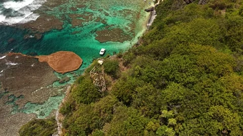 Fronton Beach Complete Aerial Panorama -30 Stock Footage 337438003