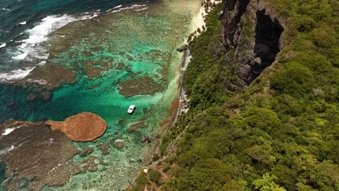 Fronton Beach Complete Aerial Panorama-32 Stock Footage 337439199