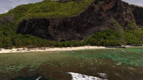 Fronton Beach Complete Aerial Panorama-35 Stock Footage 337439203