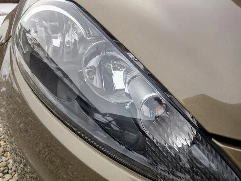 The fronts lights of a car Фото