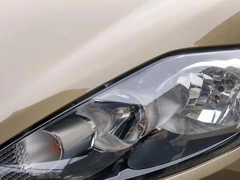 The fronts lights of a car Stock Photos