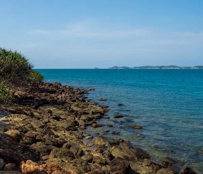 Frontview panorama tropical Stock Photos
