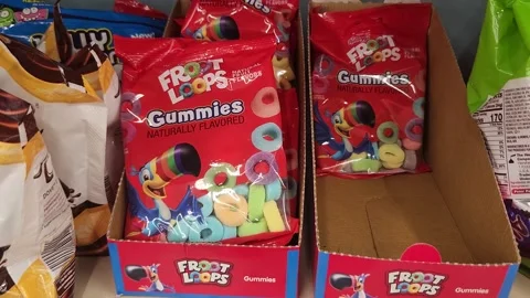 Froot Loops Gummies Stock Footage 199112297