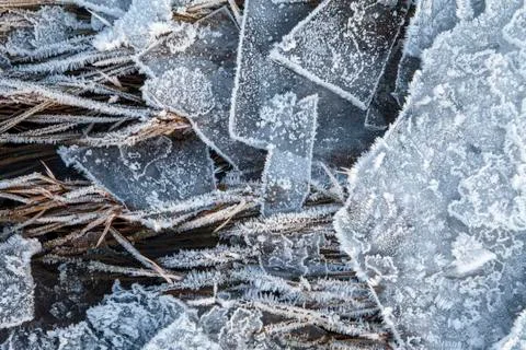 Frost and Ice Close Up Stock Photos