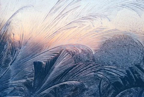 Frost and sunlight texture Stock Photos