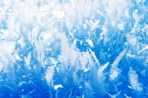 Frost background, closeup Stock Photos