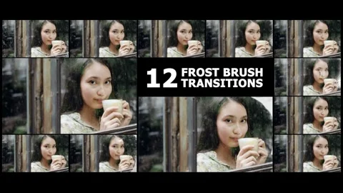 Frost Brush Painting Transitions | After Effects Стоковые After Effects