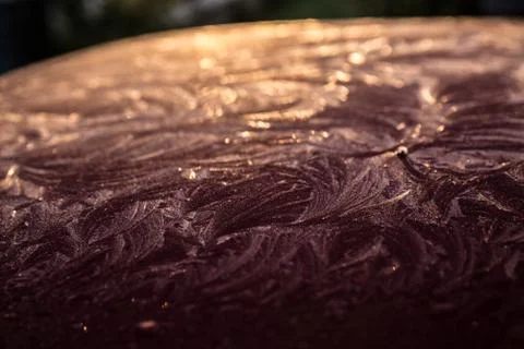 Frost on the car Stock Photos