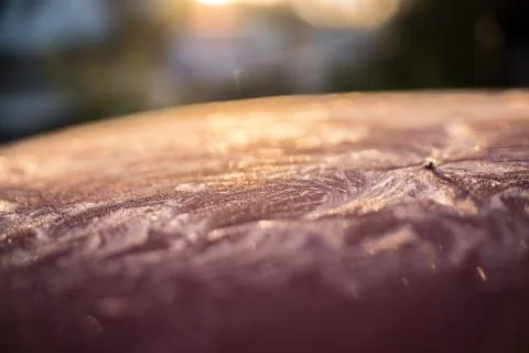 Frost on the car Stock Photos
