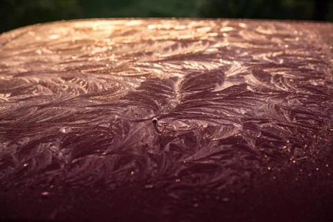 Frost on the car Stock Photos