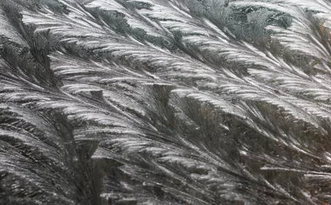 Frost on car window Stock Photos