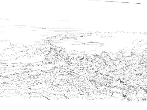 Frost with clouds Stock Illustration