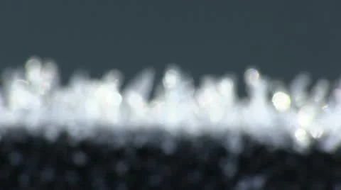 Frost Crystals - Extreme Close Up Stock Footage 12554033