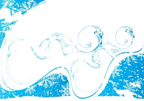 Frost foliage with place for your text, vector illustration Stock Illustration