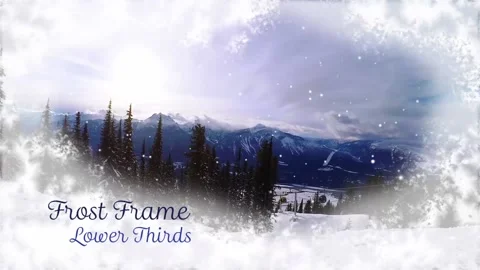 Frost Frame Lower Thirds Stock After Effects