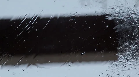 Frost on the glass Stock Footage 56365421