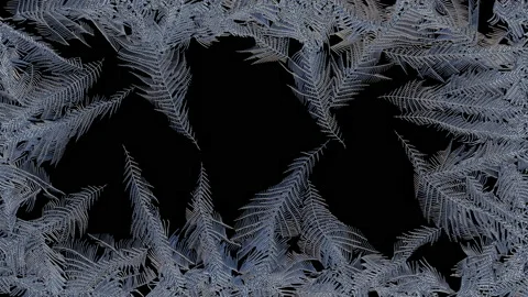 Frost growing pattern Stock Footage 140933329