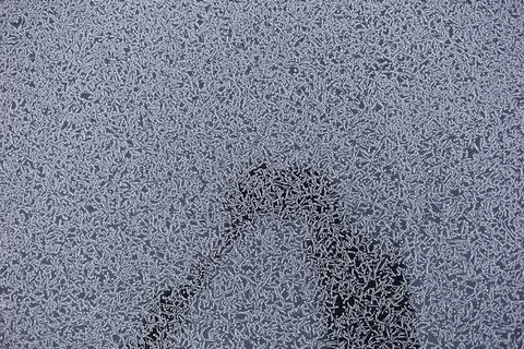 Frost on a metal surface Stock Photos