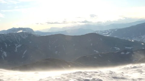 Frost in the mountains Stock Footage 85557887