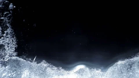 Frost paints patterns on glass Stock Footage 72789517