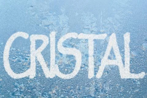 Frost pattern and word cold 스톡 일러스트