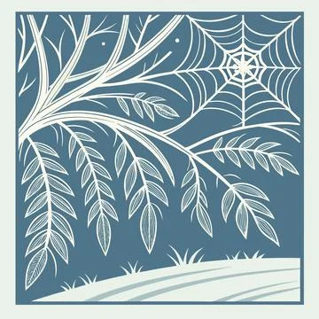 Frost Pattern On Glass In Winter (2) vector illustration design 123 Stock Illustration