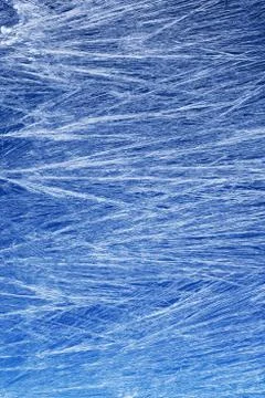 Frost pattern on a window glass Stock Photos