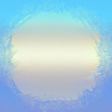 Frost pattern window Stock Illustration