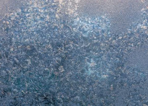 Frost pattern on window Stock Photos
