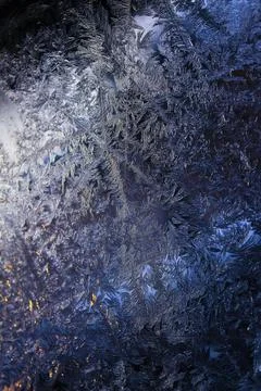 Frost patterns Stock Photos