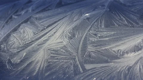 FROST patterns on surface Video stock 262284781
