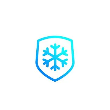 Frost resistant, resistance vector icon Illustrazione stock