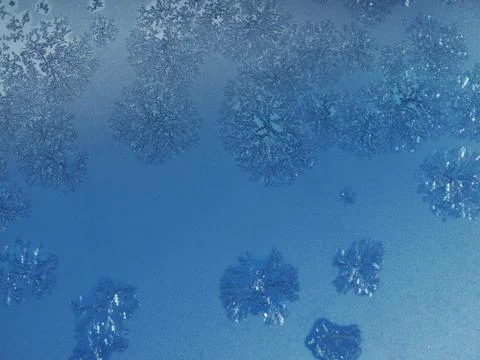 Frost window background Stock Photos