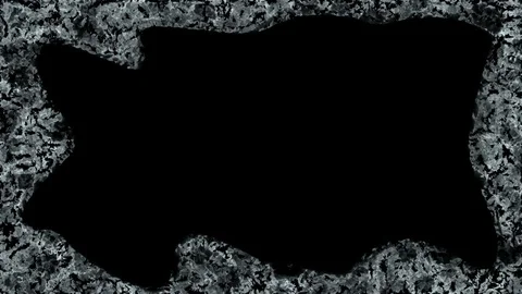 Frost Window Frame Stock Footage 71487551