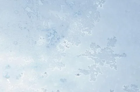 Frost on the window Foto stock