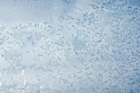 Frost on the window Foto stock