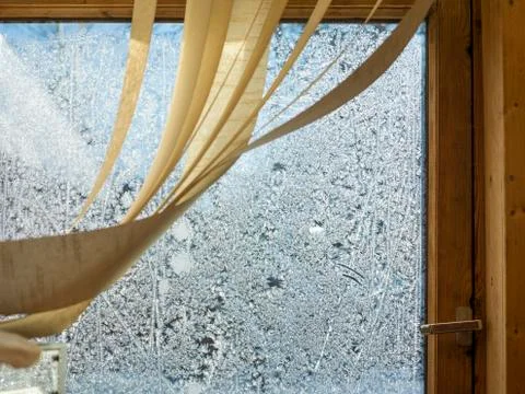 Frost On Window Фото