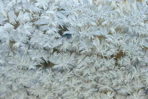 Frost on the window Stock Photos