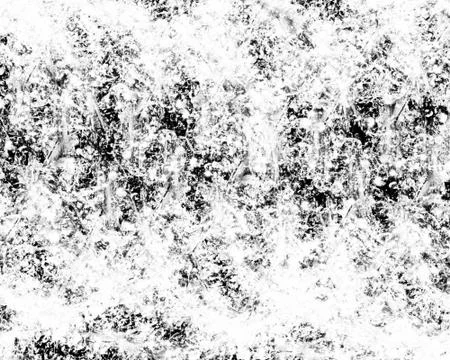 Frost window rime effect. Closeup of crystals of ice and snow after a snowfal Stock Illustration